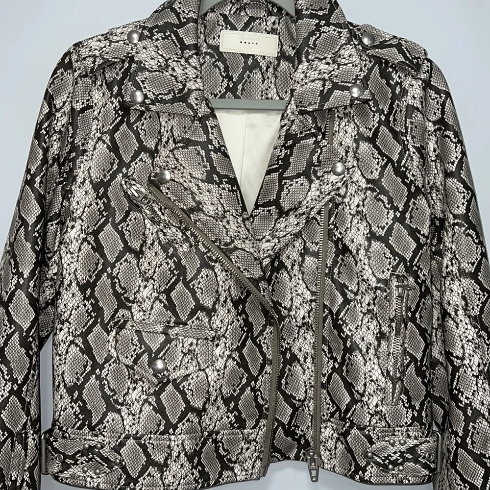 BLANKNYC faux snakeskin moto jacket - Picture 5 of 12
